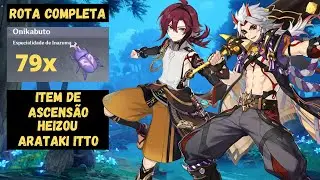 ROTA COMPLETA DE ONIKABUTO (Item de ascensão para Arataki Itto e Heizou) - [Genshin Impact]