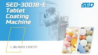 SED-300JB-E Tablet Coating Machine - Uniform Spraying + Fast Drying in one step! (SED PHARMA)
