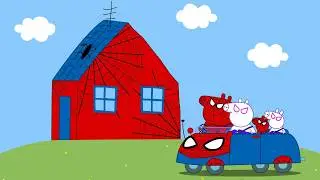 Peppa Pig family Spider-Man. All parts. (Complete)