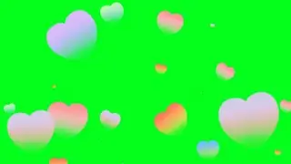 Green screen hearts ❤💞flying animation motion background|no copyright