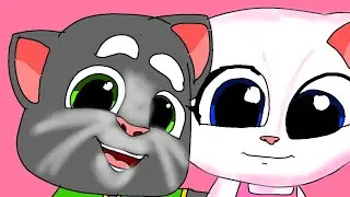 Talking Tom would and brio brutal union to tom (Tom Angela Common the ❤️🥰- talking tom #shorts