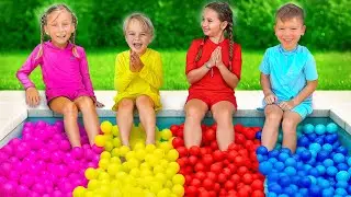 Desafio dos Balões de Água a Quatro Cores com o Chris e amigos