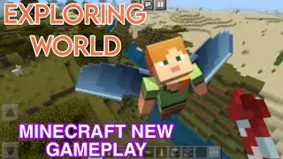 EXPLORING WORLD IN MINECRAFT WITH ELYTRA// BUTT FAMILY