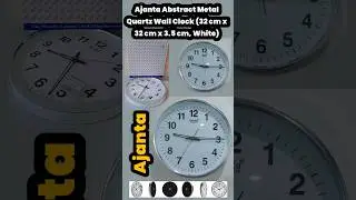 Best Watch for wall | Ajanta Abstract Metal Quartz Wall Clock (32 cm x 32 cm x 3.5 cm, White)