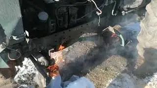 прогреваем т-40 перед запуском