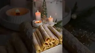 Рецепт нежных воздушных вафельных трубочек из 4 ингредиентов!