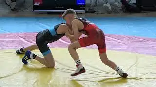 Wrestling / Ringen LM Sachsen 2025, Freestyle, Jugend C (U12), 42 kg, Leistner - Krause