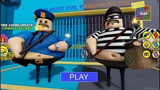 POLICE BARRY VS THIEF BARRY'S PRISON RUN! (OBBY) #roblox #scarryobby