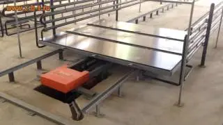 Equipment for the production of aerated concrete. Electromechanical pusher.