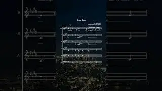 "Dear John" for SSATB choirs