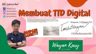 Membuat Tanda Tangan Digital