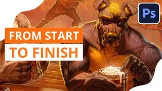 These TIPS will help you make DETAILED ART FASTER and EASIER!! // Video process art furry commission