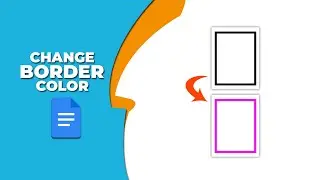 How to change the color of the page border in Google Docs