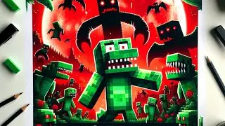 ЭТО БЫЛО УЖАСНО СТРАШНО  в #майнкрафт #minecraft