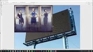 Как разместить изображение на билборде в Фотошоп [Фильтр искажение перспективы]