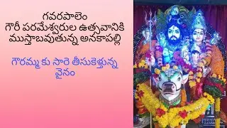గౌరీ పరమేశ్వరుల ఉత్సవానికి సిద్ధమౌతోన్న అనకాపల్లి || గౌరమ్మ కు సారె ఊరేగింపు ||  #devotional#video