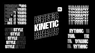 Kinetic Typography Premiere Pro  Tutorial
