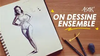 On étudie LES VALEURS en DESSIN ensemble | ASMR DRAWING No talking version