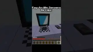 pay to win minecraft servers be like #minecraft #memes