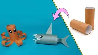 Toys from toilet paper rolls