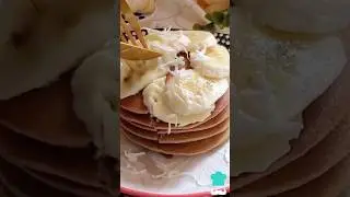 PANQUEQUES Saludables con 3 INGREDIENTES 🥞 #panqueques #pancakes #hotcakes