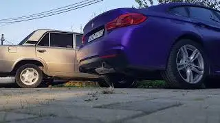 Холодный пуск BMW 430i GranCoupe + глушитель M Performance