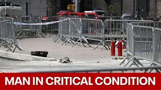 Man sets self on fire outside Trump trial