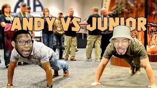 Competencia de lagartijas (Push Ups) | Andy Vs Junior