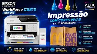 Impressão em sacola kraft - Epson WorkForce C5810