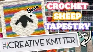 Rainbow Sheep TAPESTRY for my favourite yarn store!