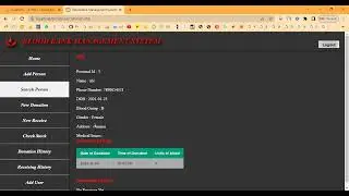 Blood Bank Management System in PHP