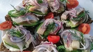 Бутерброды с селёдкой на бородинском хлебушке. Бесподобная закуска с селёдкой к _одочке!