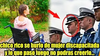 Chico Millonario Se Burla De Chica Discapacitada, Luego Ve A 6 Cadetes Dirigiéndose Hacia El.