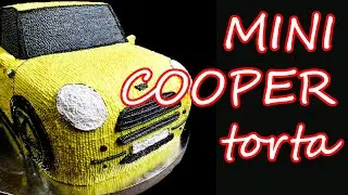 torta di auto Mini Cooper