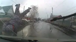 18+ Наезд на ребенка. Запись с видеорегистратора