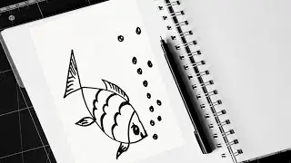 How to Draw Fish | Easy Drawing Ideas | Art Video #art