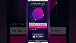 Fancy Border Radius Generator | HTML CSS | 