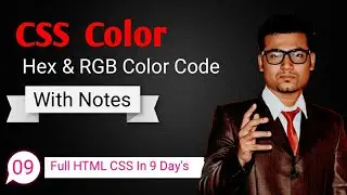 Color & Background Color CSS  | HTML Color | Hex Color Code & RGB color Code | CSS Color