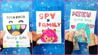Blind Bag Paper 🌸 Unboxing TikTok Compilation pt. 5 | Toca Boca | Spy x Family | Miku