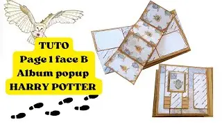 Page 1 face B  album popup HARRY POTTER #creative #harrypotter #scrapbooking #scrapbook #albumpopup