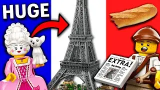 Building the LEGO Eiffel Tower! (while learning French) DAY 2