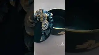 Шкатулка ручной работы Розы из глины 🥀 #handmade #roses #золото