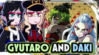 ||Uppermoons+Muzan reacting to GYUTARO AND DAKI|| \\🇧🇷/🇺🇲// ◆Bielly - Inagaki◆