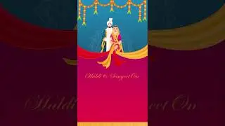 Vertical Indian Wedding Invitation #wedding #reception #bride #groom #viral #shorts #trendingshorts