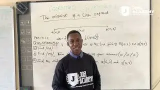 MAT 112: MID POINT OF A LINE SEGMENT PART 2|| JOEL ACADEMY