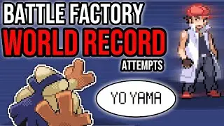 HARIYAMA STREAM PART 2! Battle Factory WORLD RECORD Attempts! | Pokemon Emerald