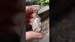 Wire wrapped pendant tutorial #wireart #wirecrafts #wirewrappingtutorial #wirewrapped #diy #jewelry