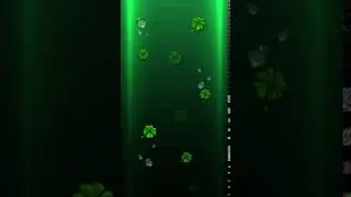 Green eye care clover Animated