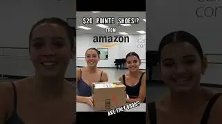 $20 Amazon pointe shoes?? #pointeshoes #shorts