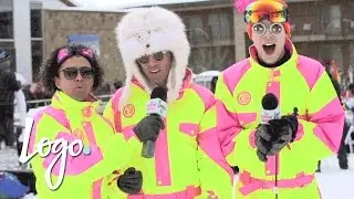 Katya, Alaska, & Shangela Judge the Downhill Drag Race Costumes | 